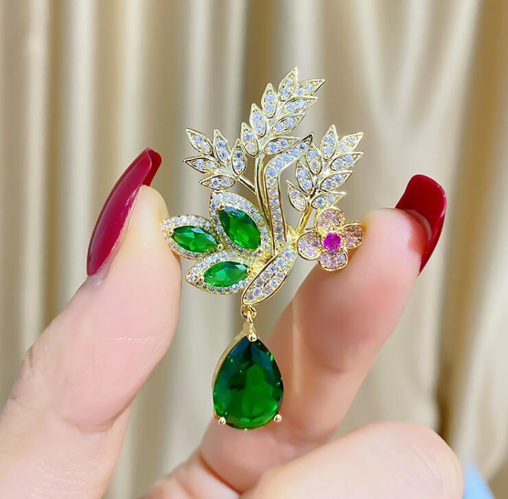 Fashion Flower Wheat Brooch