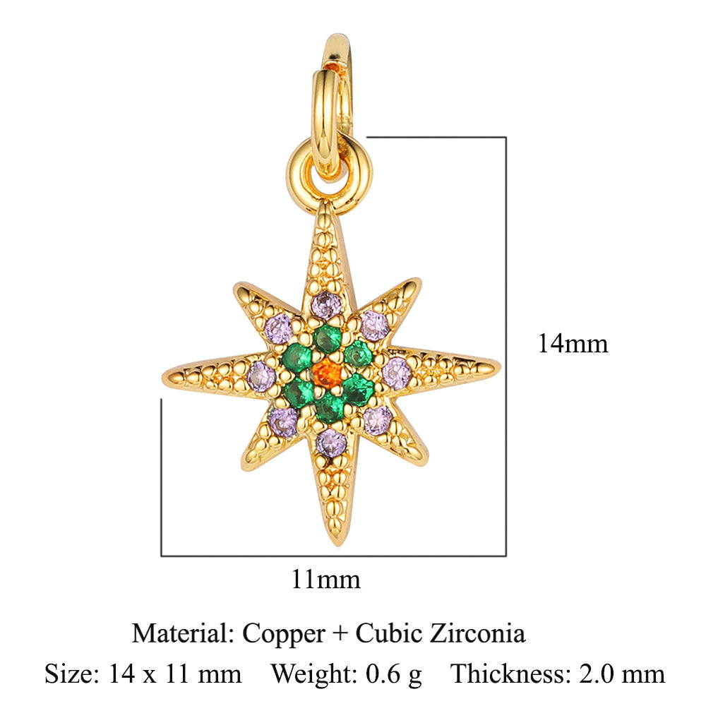 Lightning Crown Copper Zircon Pendant Accessories