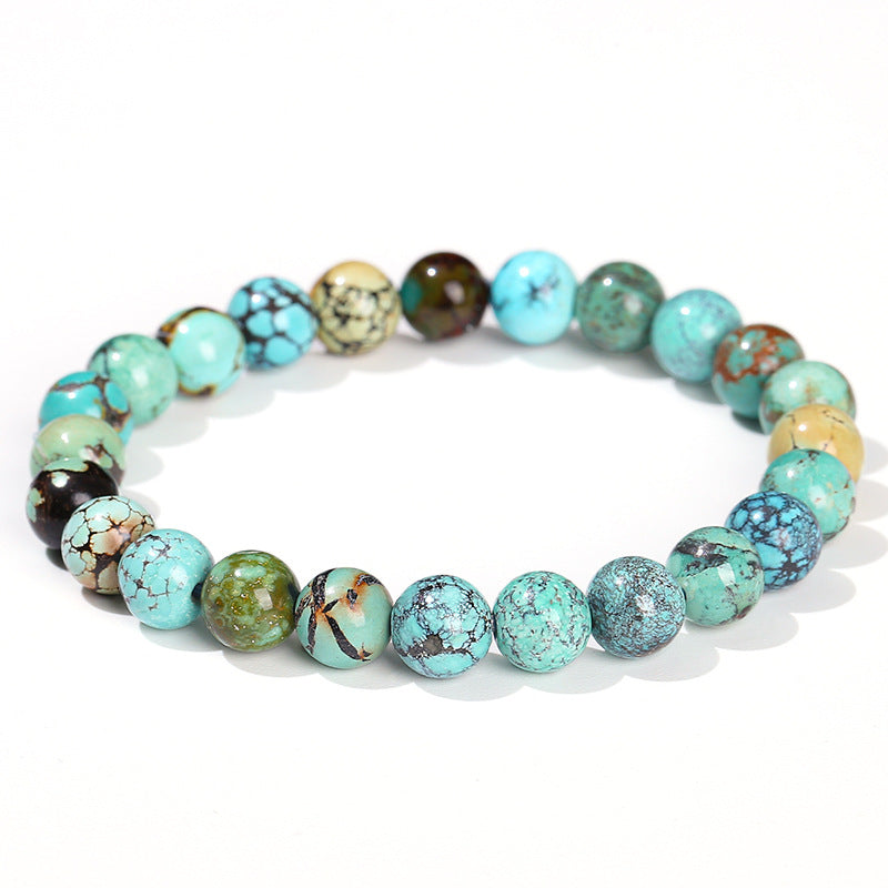 Natural raw ore Hubei turquoise bracelet