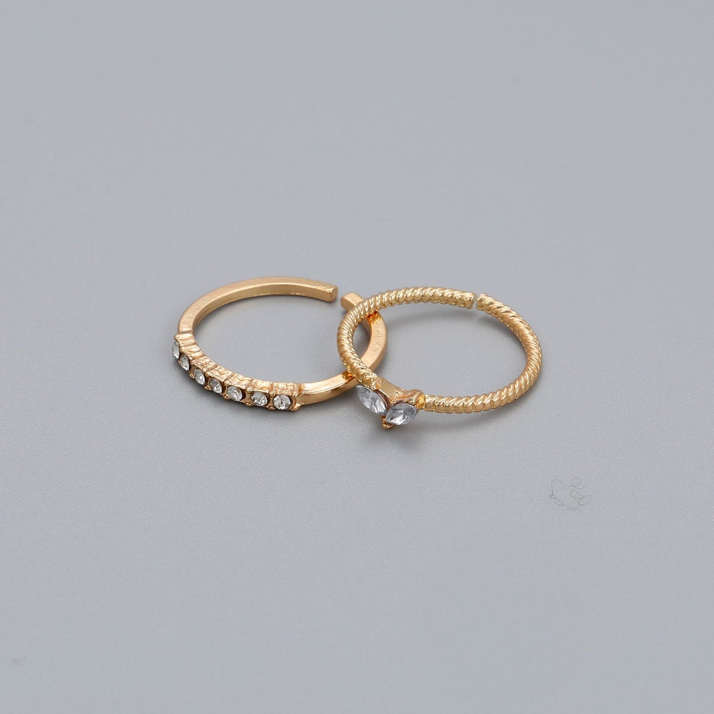 Wholesale Heart Inlaid Rhinestone Knuckle Ring