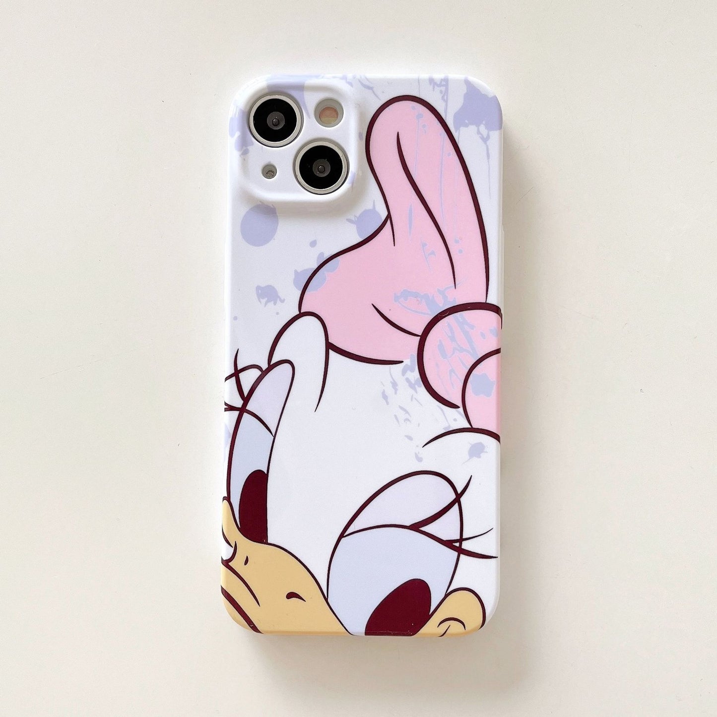 Funda de película del Pato Donald para iPhone 15 Pro 13 XR Funda de pareja de Bob Esponja