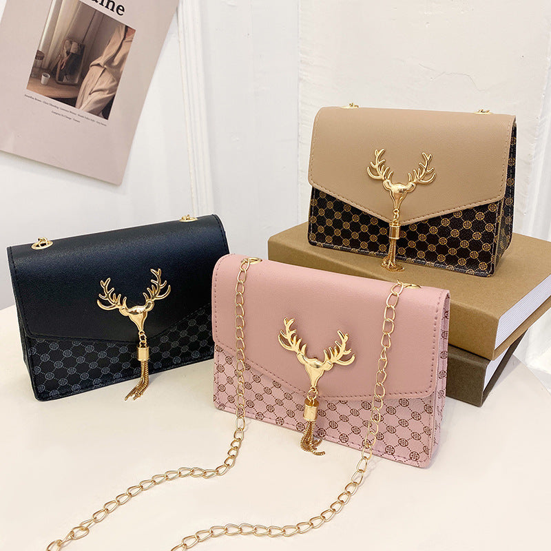 Korean version of fashion diamond chain bag