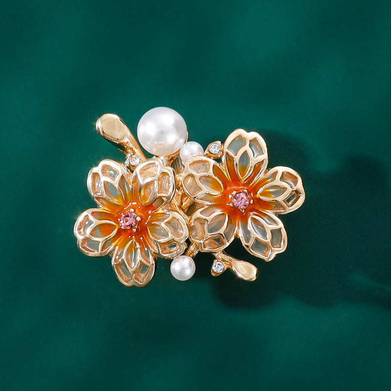 Eco-friendly crystal brooch pin