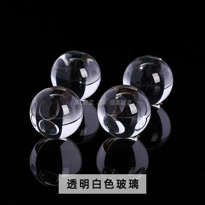 30Cm opal crystal ball powder crystal transparent glass beads