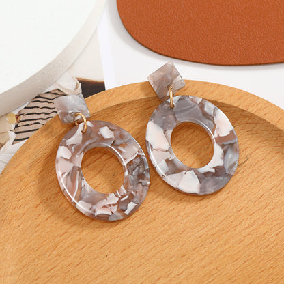 Stylish and simple acrylic earrings