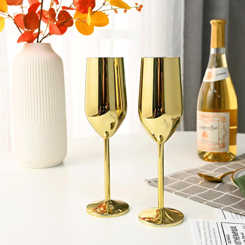 Champagne glass wine set can print logo