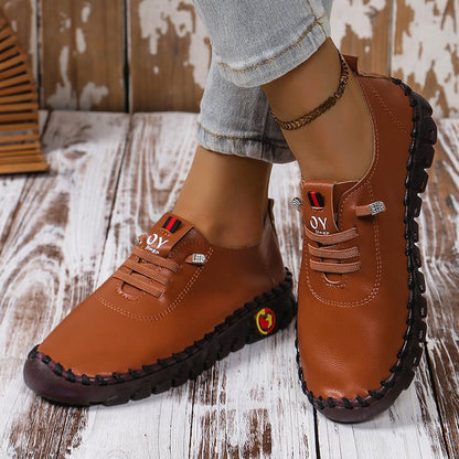 Simple women's shoes with beef tendon soles