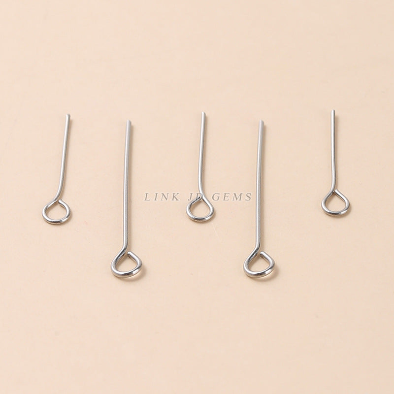 Stainless steel nine-character needle ear hook melon seeds and lobster buckle