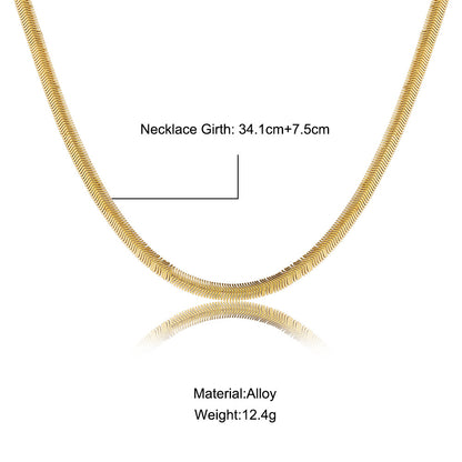 Gold snake bone necklace women wholesale