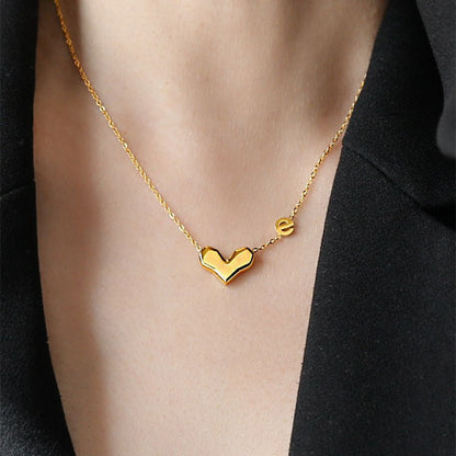 Three-dimensional love letter necklace