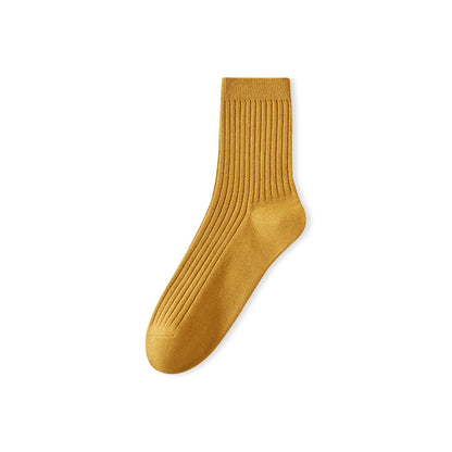 Autumn-Winter Cotton Breathable Double Needle Men's Socks