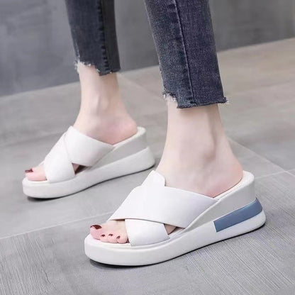 Slippers Large Size High Heel Sandals Women