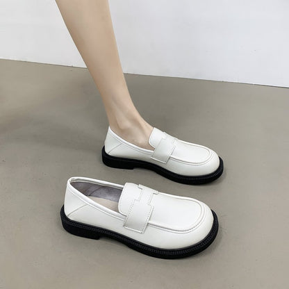 Round head sleeve loafers