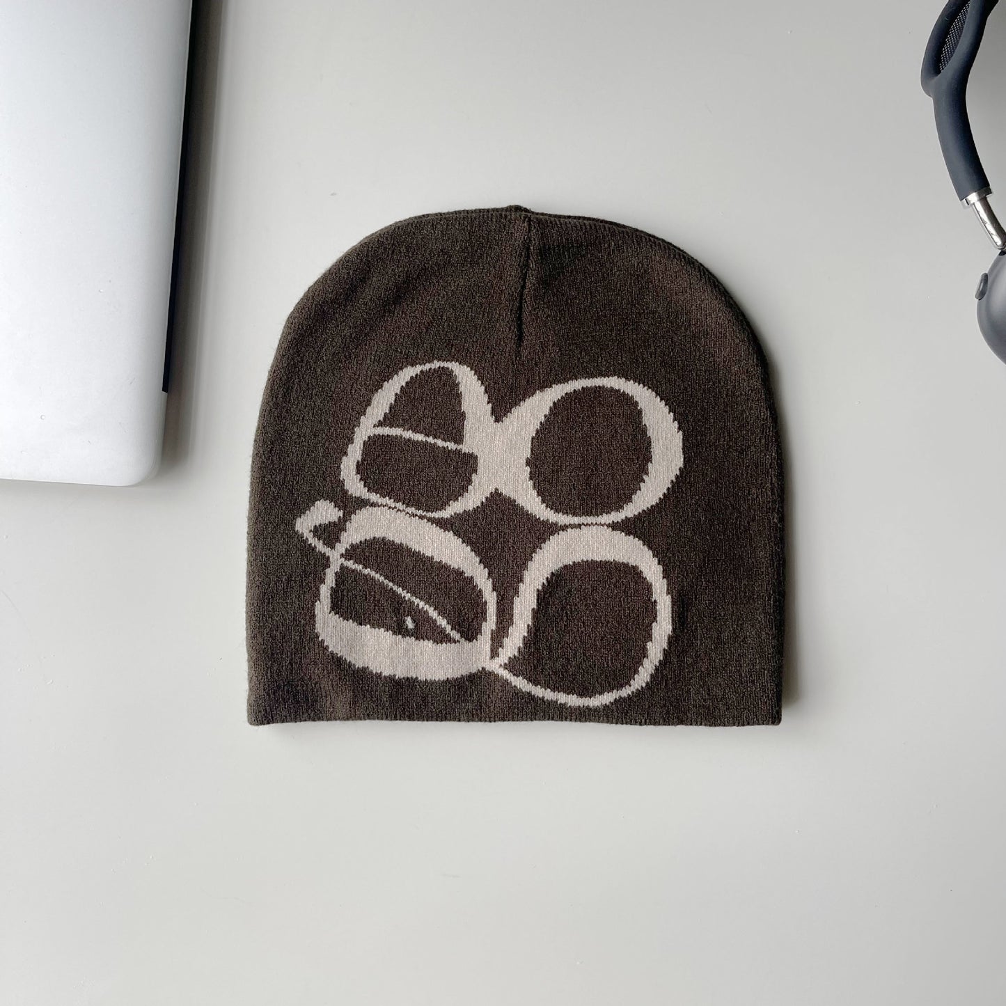 Winter Knit Hat with Logo, Warm & Stylish