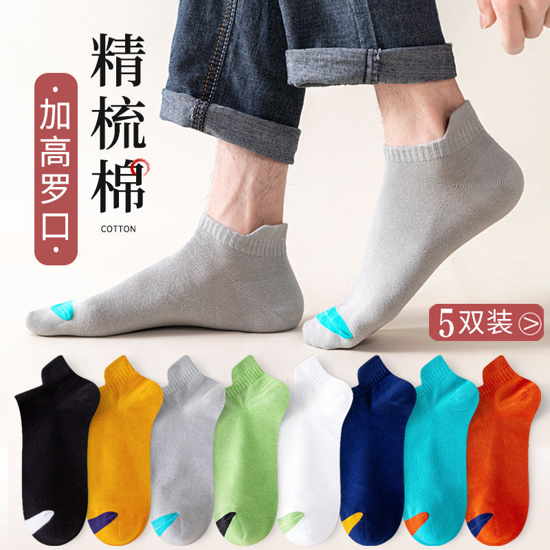 Combed Cotton Men's Mid-Calf Socks