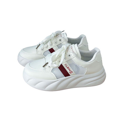 women's korean style white sneakers