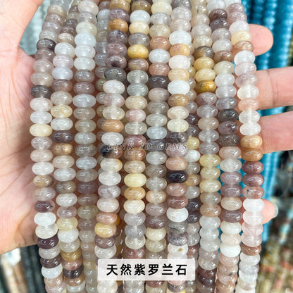 8 * 4Mm natural stone chalcedony abacus beads loose beads