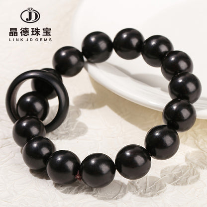 Ebony Bead Bead Bracelet