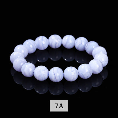 7A Natural Purple Agate Bracelet