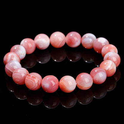 Natural optimized rouge agate bracelet