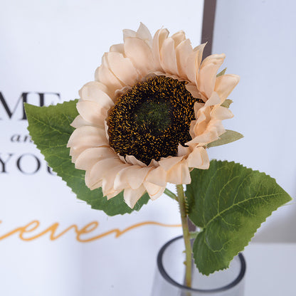 Single artificial sunflower flower