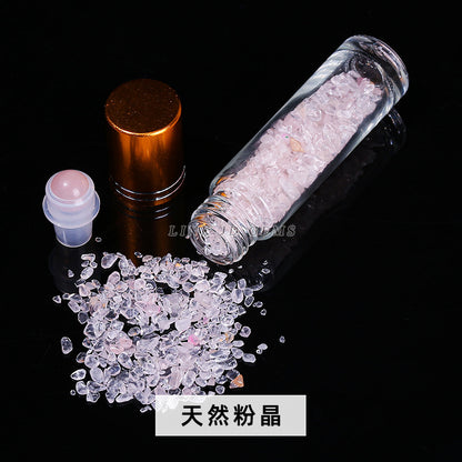 10Ml natural stone crystal ball gravel essential oil bottle