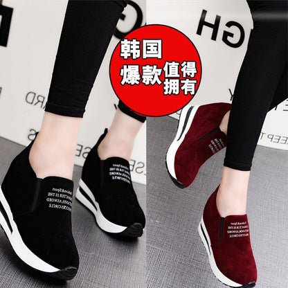 Height increase casual high-heeled sports shoes wholesale