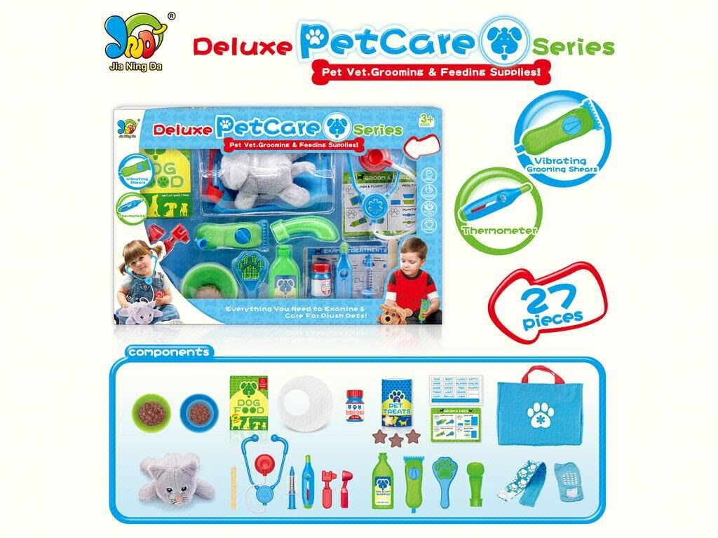 Children's Pretend Play Pet Doctor Toy Set Tools for Pretend Doctor Role-playing Games