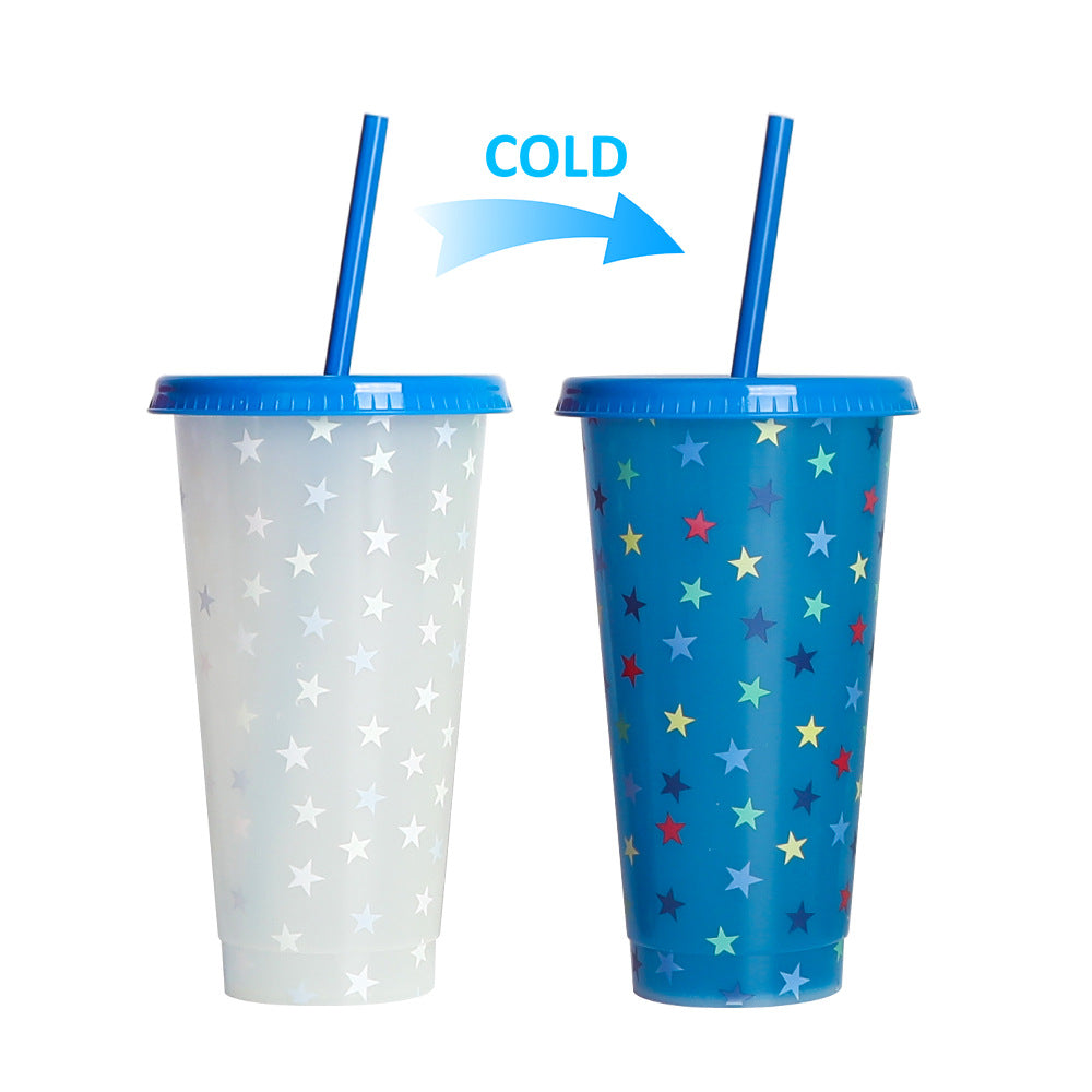 710Ml temperature-sensitive plastic color-changing cup