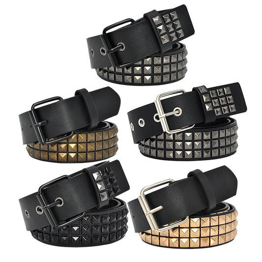 Unisex Punk Belt Cross