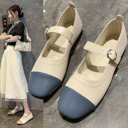 Soft leather fashion shoes women