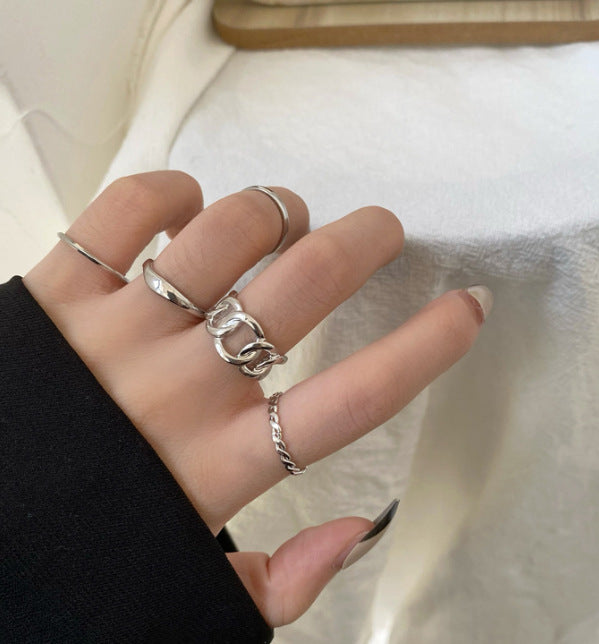 Personalized five-piece ring