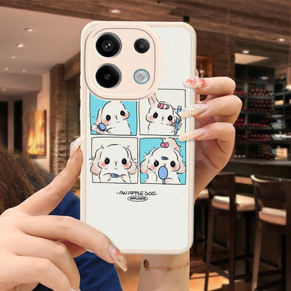 Redmi Note 13 Pro Leather Personalized Luxury Case Trendy Cute Silicone