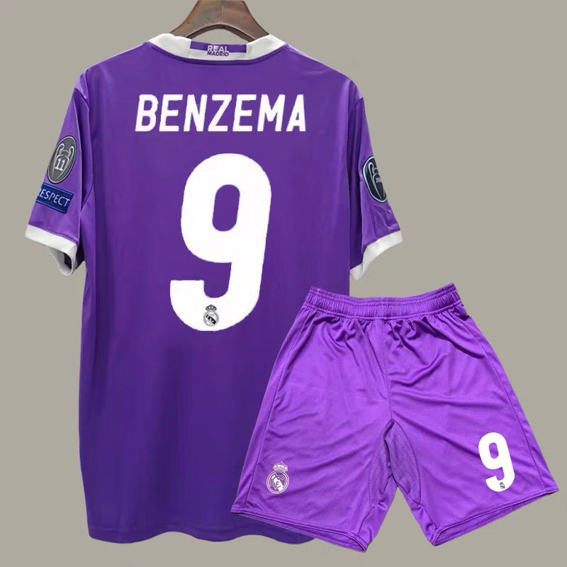 16-17 Real Purple Away Ronaldo Benzema Ramos Retro Jersey