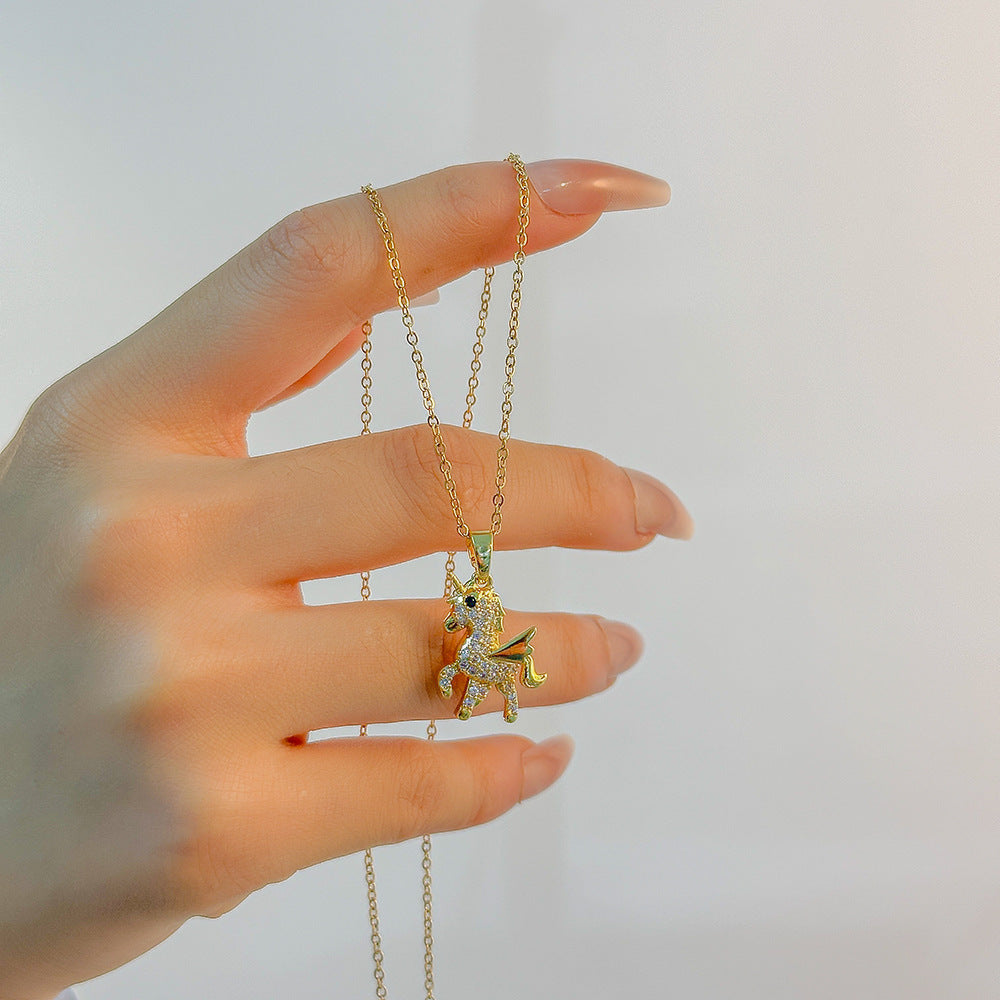 Cute little unicorn necklace