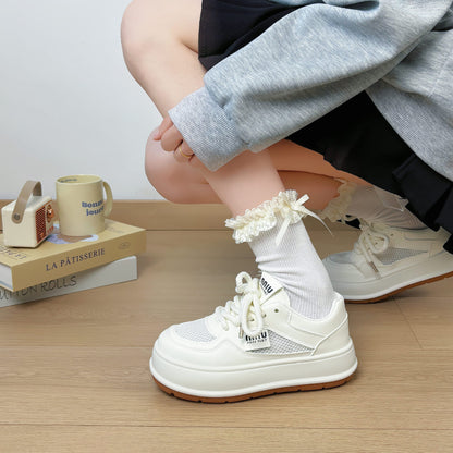 Spring new white shoes for female students