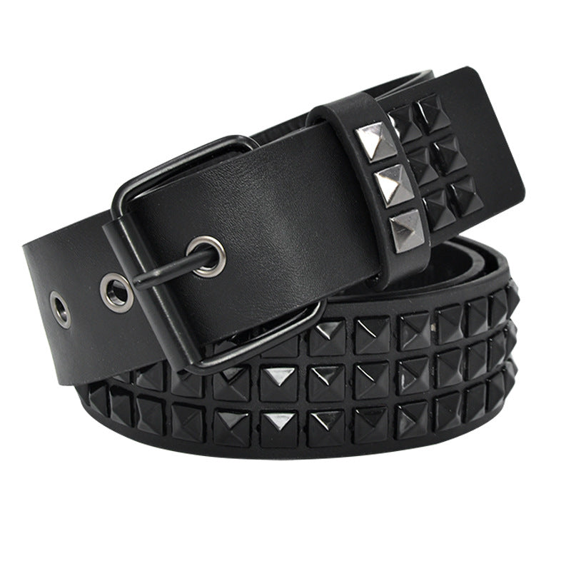 Unisex Punk Belt Cross