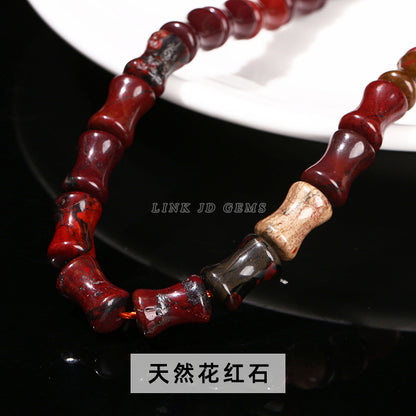 8 * 12Mm natural jade crystal bamboo beads loose beads