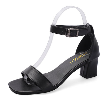 Black strappy sandals women