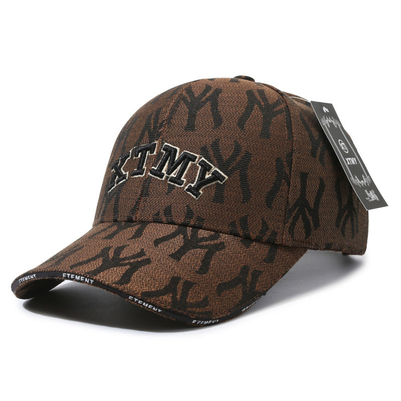 All-Over Letter Spring/Fall Sun Protection Baseball Cap