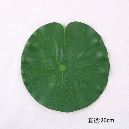 Simulation green plastic lotus leaf