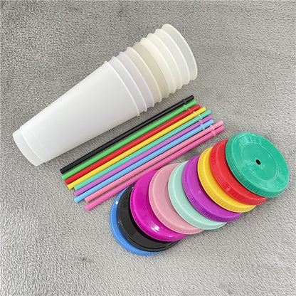 Temperature-sensitive color-changing cup p plastic cup wholesale logo