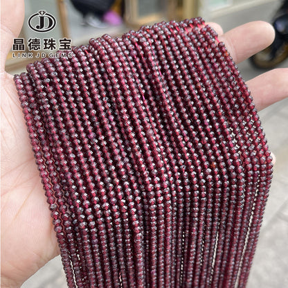 3X4mm natural garnet section abacus beads loose beads