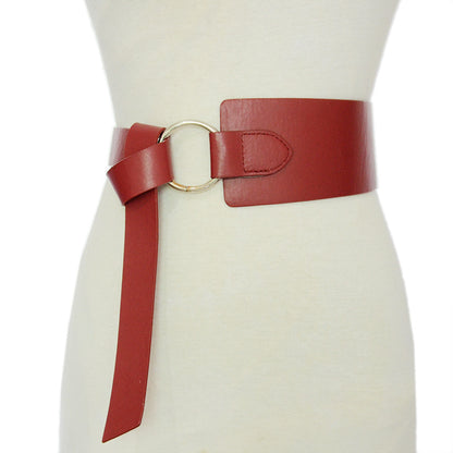 Women's naked imitation leather small waist seal