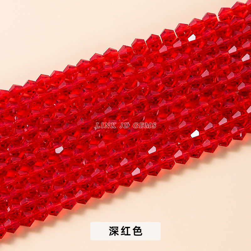 4Mm Czech crystal pointed beads rhombus glass beads loose beads