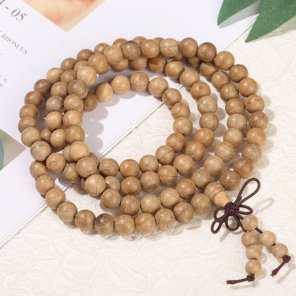 Golden nanmu multi-circle bead bracelet