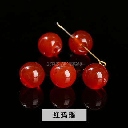 Agate cheongsam button beads loose beads