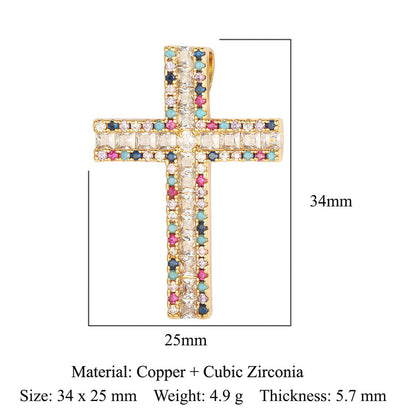 Copper zircon Virgin Mary pendant pendant