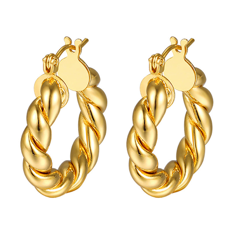 Free combination earrings set gold