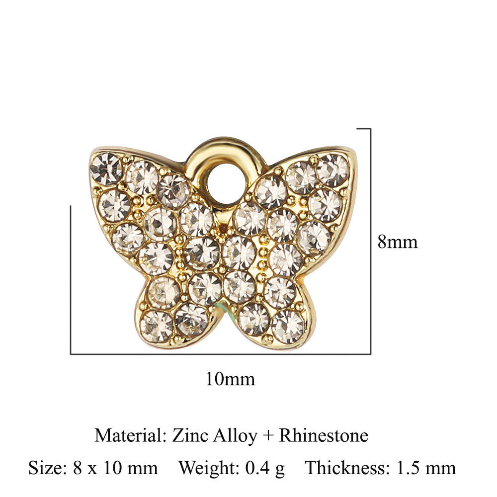 5 pcs/pack butterfly sun alloy pendant